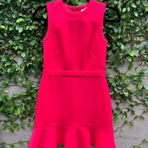 LOFT | 0P Flutter Hem Pink Dress